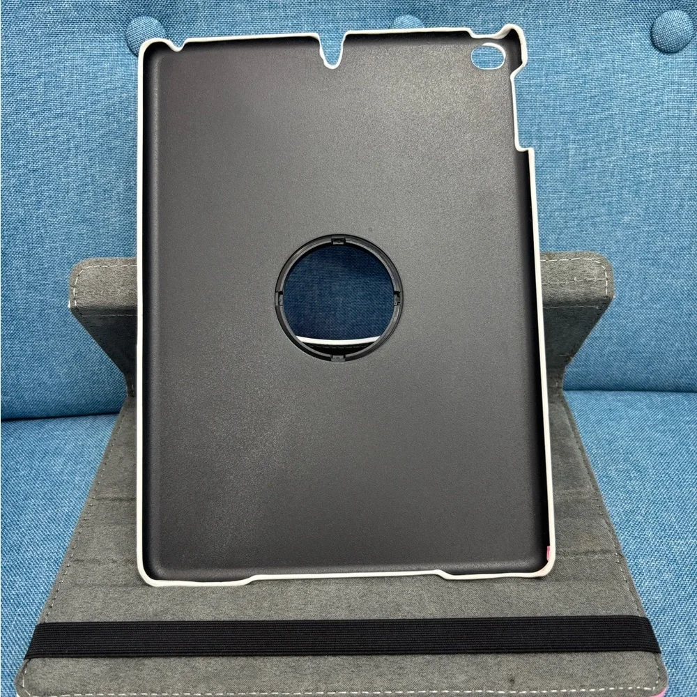 Pink Floral Rotating Tablet Case for IPAD 5-6 (9.7 inch screen)